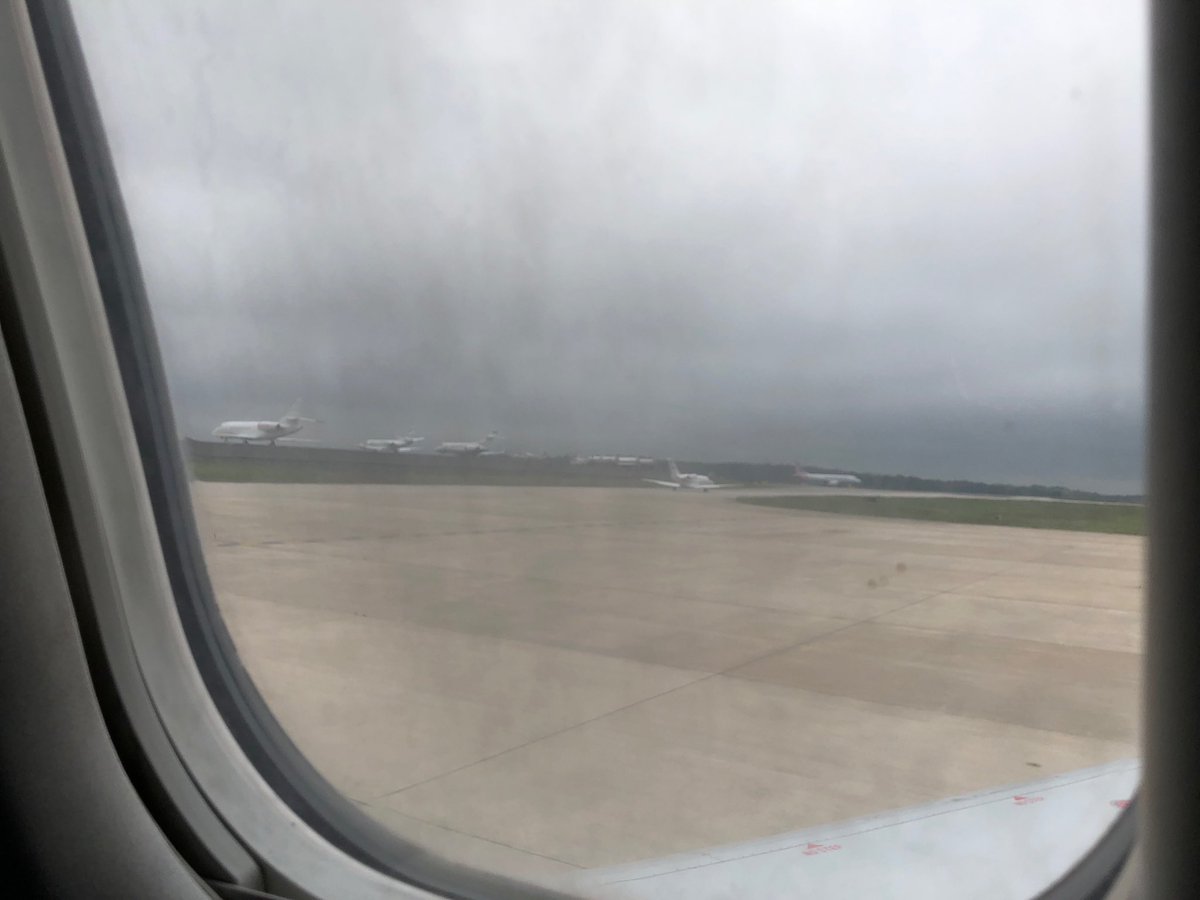 Bad weather at LaGuardia Airport has the flight delayed on the runway <a href="/RDUAirport/">RDU Airport</a>. But hopefully not for too much longer. Looking forward to getting to NYC to present and learn. #ragancontent ☀️