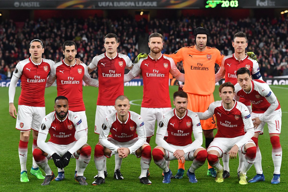 Uefa Europa League Uel Top Scorers In 17 18 Arsenal With 29 Goals In 12 Games