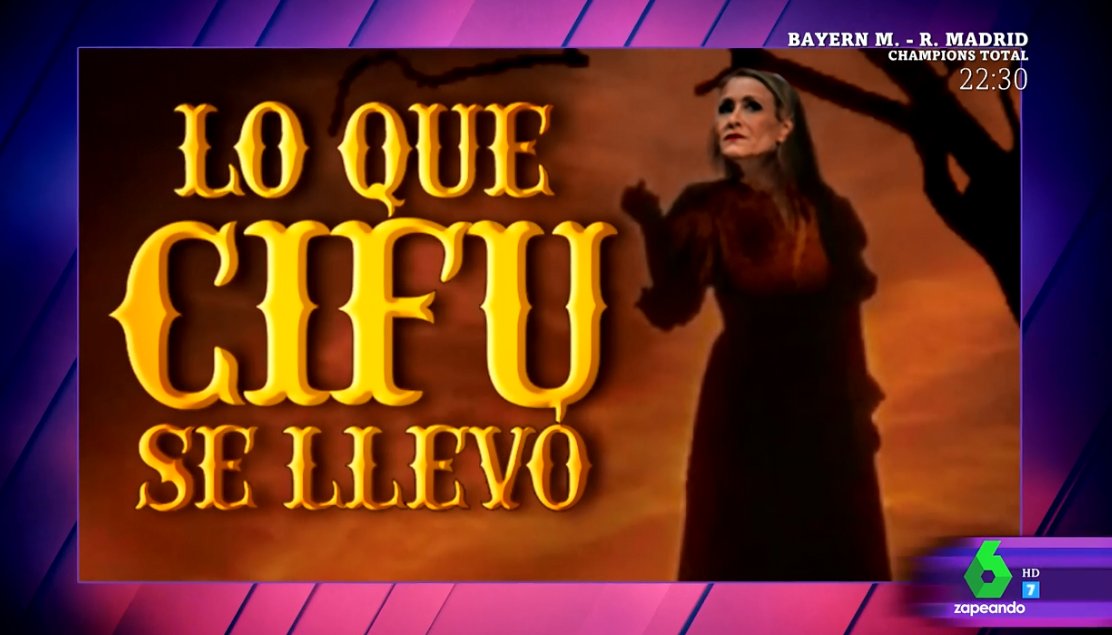 zapeandola6's tweet photo. En #Zapeando1103 tenemos tres propuestas de títulos para la película del #Cifugate: "El Robobo de la Crecrema" "una rubia muy ilegal" y “Lo que Cifu se llevó” @ana_morgade: "Cuya frase final conmocionará a todos: “A Dios pongo por testigo que jamás volveré a tener la piel seca”🤣 https://t.co/37DK6jqRhk