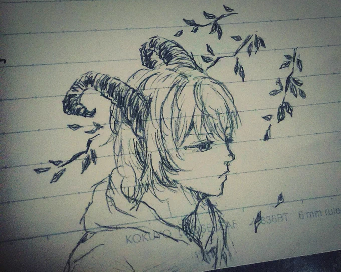 本日の落書き
突然、ツノとパーカーが描きたくなるときってあるよね・・・? 