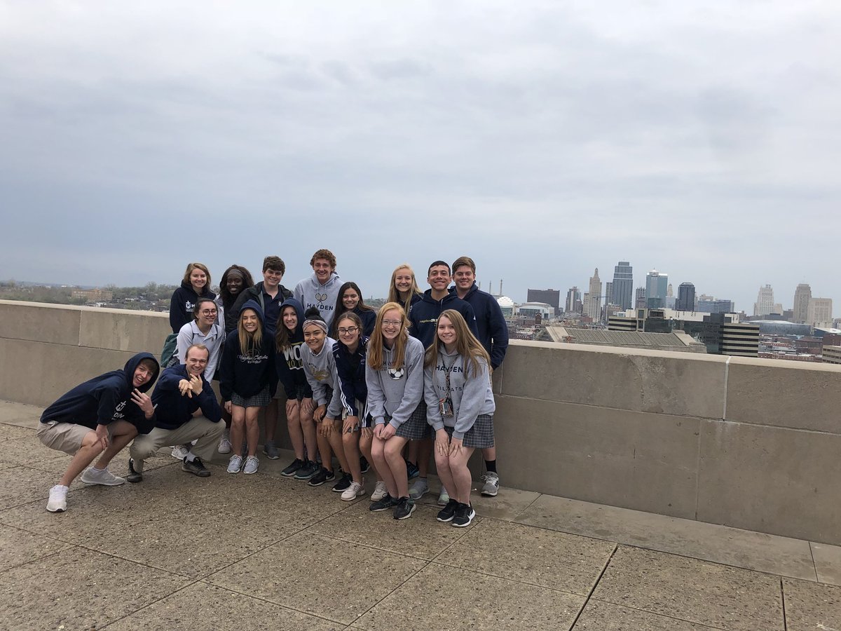 HaydenFBLA's tweet photo. Quick stop at the World War I memorial before our field trip to the Kansas Federal Reserve Bank! https://t.co/9QZ7Q0HPdi