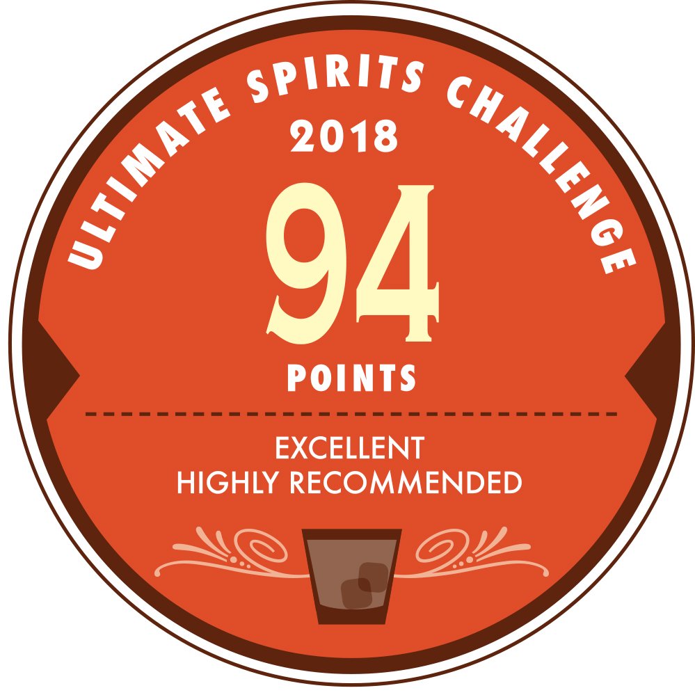 Here's an award for our Straight Bourbon Whiskey, 94 points at the 2018 Ultimate Spirits Challenge! The ideal way to celebrate #whiskeywednesday!