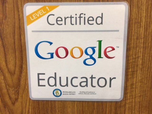 Congratulations to Jen, Kevin, Jessica and Renee, PDSD's latest Google Certified Educators! Representing all levels from elementary through SVHS! You all make #PennDelcoProud Thank you for all that you do! #21stCenturyEducators #GoogleCertified