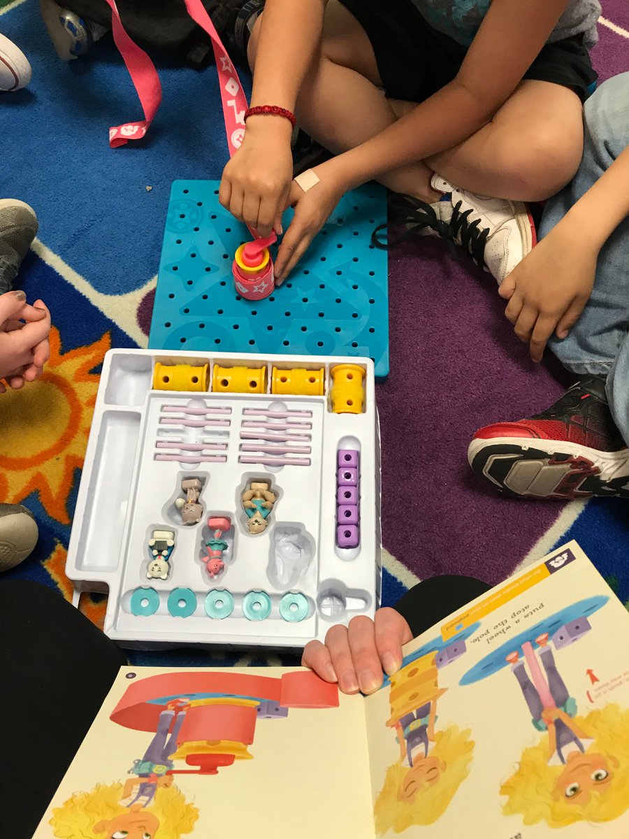 delatorretech's tweet photo. MM Kindergartners exploring pushes and pulls stations. #pltw #gvrox https://t.co/QstljpV0pI