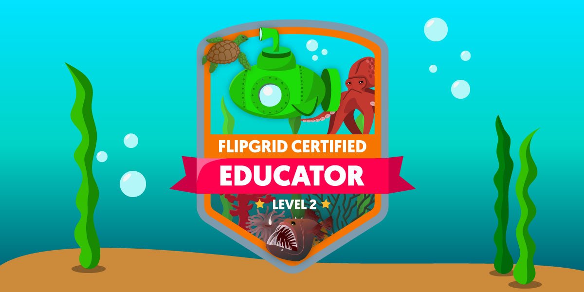 Working on those 2019 goals!  I am excited to rock my new @Flipgrid Level Two Certified Educator badge! #FlipgridFever  #Triadvances