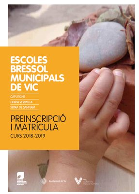 vic_educacio's tweet photo. 📣A partir del 2 de maig les Escoles Bressol Municipals de #Vic inicien  el procés de preinscripció i matrícula pel curs 2018/2019 #EBMV  👉https://t.co/YO54CirEuA https://t.co/28BHNb2Ir6