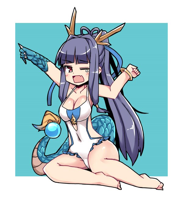 ハクノカミさま #アイギスお絵かき 