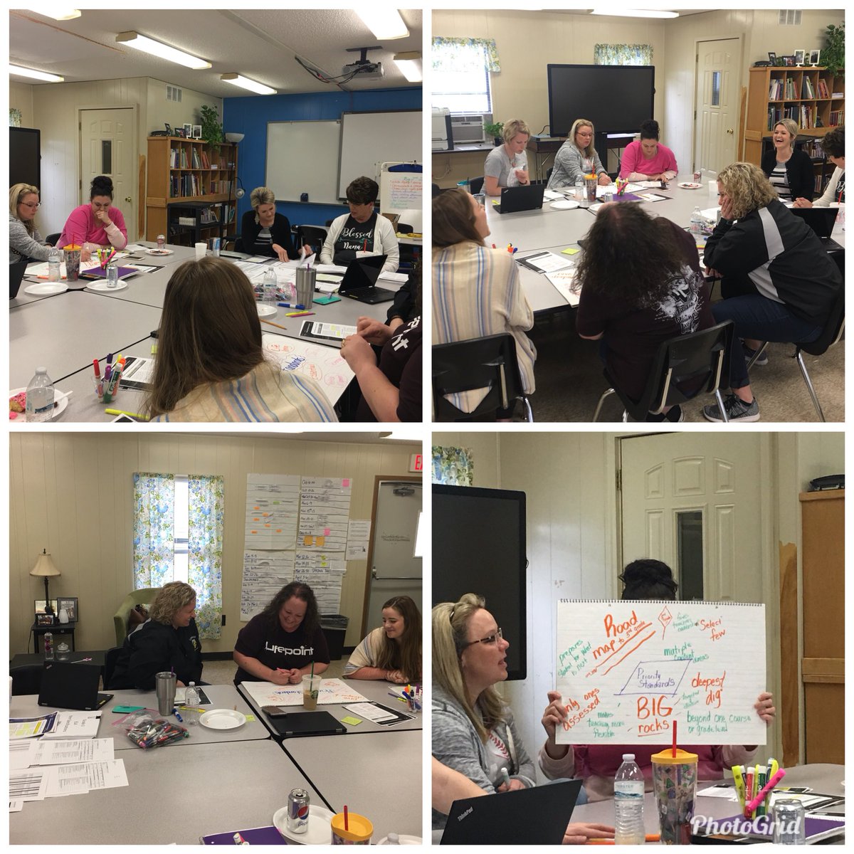 bcampbell70's tweet photo. Our ELA teams are hard at work today working with priority standards, assessments and more! #MCLeads #powerfuldiscussions #alwayslearning #R3Inspires https://t.co/q8FGsE6u5s