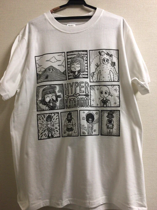 5月のコミティアで販売予定のTシャツが届いてた。いい出来だ。。。 