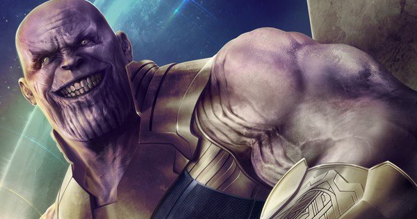 Thanos with a huge, evil grin on his purple face because you didn't muffle Infinity Wars spoilers in Twitterrific. 