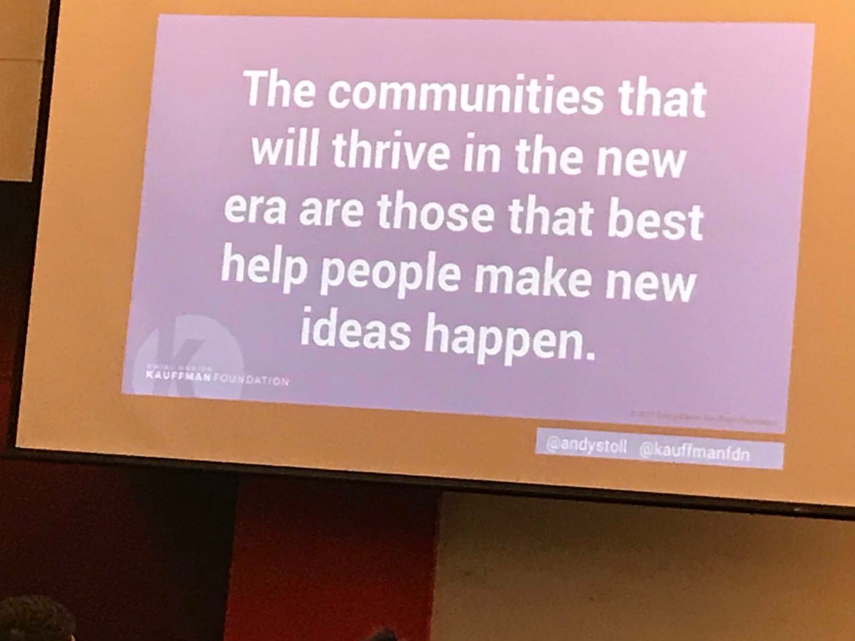 “If they build it they will come” Entrepreneurs have to be involved. <a href="/andystoll/">Andy Stoll</a> #growingeship