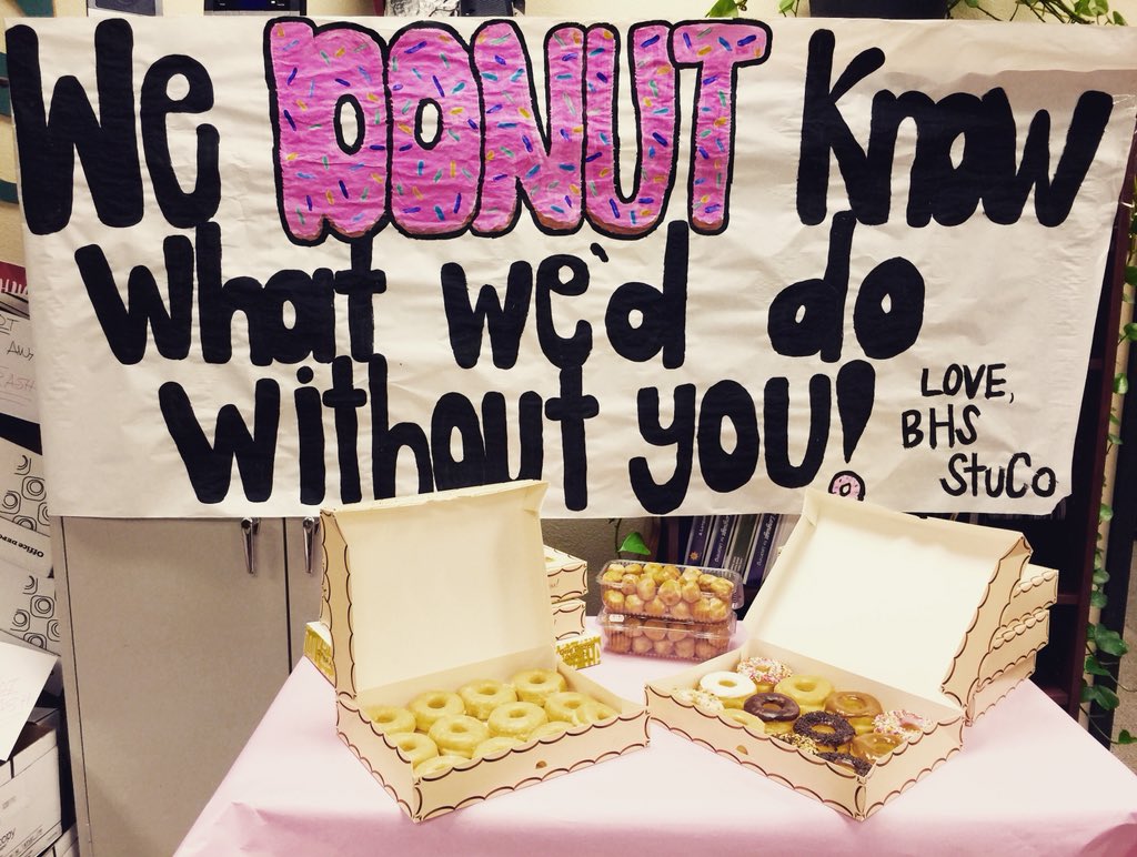 It’s National Administrative Professionals Day and we have the best admins ever at @BastropHigh 

🍩We DONUT know what we’d do without you! We appreciate you a WHOLE lot!🍩

#nationaladminday #bisdproud #studentleaders #ici 
@BastropISD @TASC_StuCo