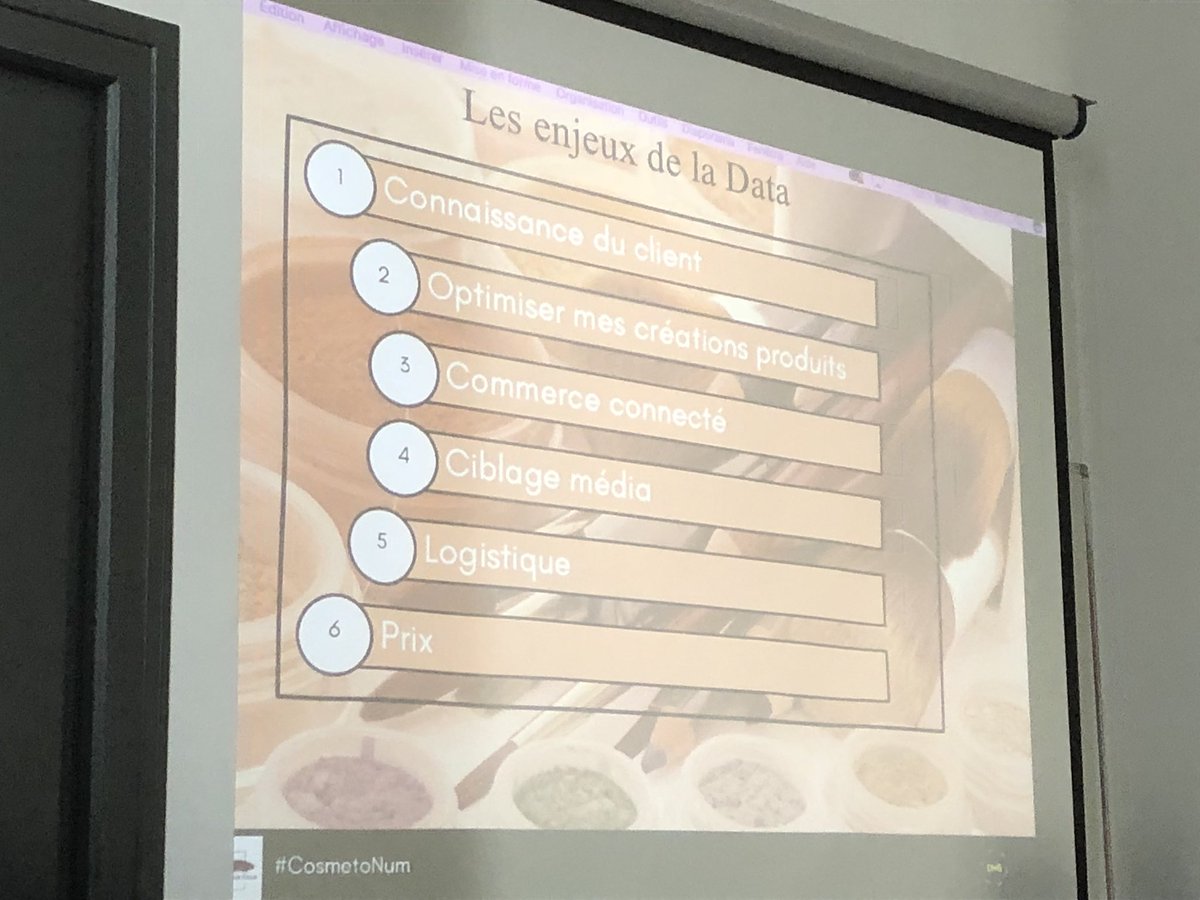 FranckGARSON's tweet photo. [COSMETIQUES] Les enjeux de la Data ! #CosmetoNum #cosmetiques #data #masterclass #MBADMB @Alban_Paulet https://t.co/tStMbCid3q