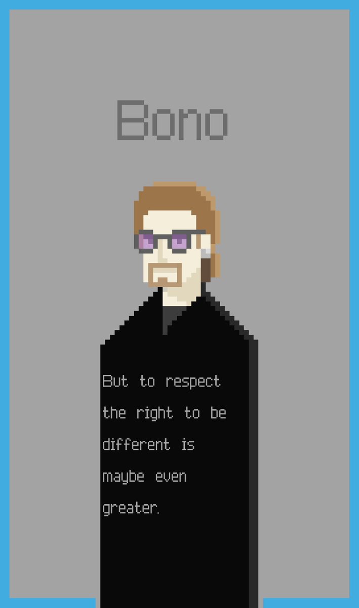 Moneer To Be One To Be United Is A Great Thing Pixelart Digitalart Gamedev Indiedev Indiegame Pixel Commissions Digitalart Commission Artist Art Drawing Illustration Animation Conceptart U2 Music Bono