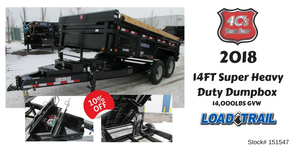 4cstrailers's tweet image. 10% Off the Original Sales Price!
Come down to 4C's Trailers Direct in High River, or Lacombe, and find the #LoadTrail trailer you have been looking for! Current inventory is on our website, and Facebook page! 
bit.ly/2Hqy474