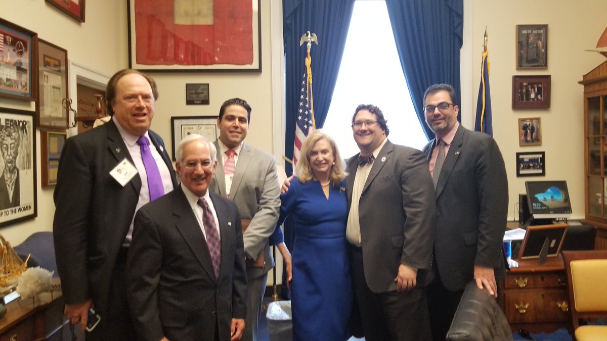 Sarah_Coli's tweet photo. PIANY delegates @GinoOrrino @ThatJayBartow @FHolender meet with @RepMaloney. Thank you for the photo-op! https://t.co/9SXurP2eYg