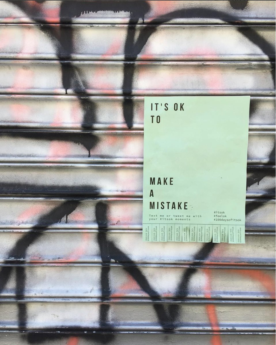 100daysofitsok's tweet photo. 14. IT'S OK to make a mistake.
#100daysofitsok #100dayproject #itsok #itsokay #feelok #feelokay #nyc https://t.co/1CvScu4qvq