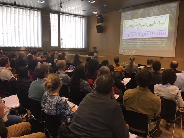 TRACE2018's tweet photo. @ajtrant @UVTRL @UVicGeog It was a great presentation from Jenny Berg from Canada on western spruce budworm outbreaks on Vancouver Island! https://t.co/9V4rvAZiU8