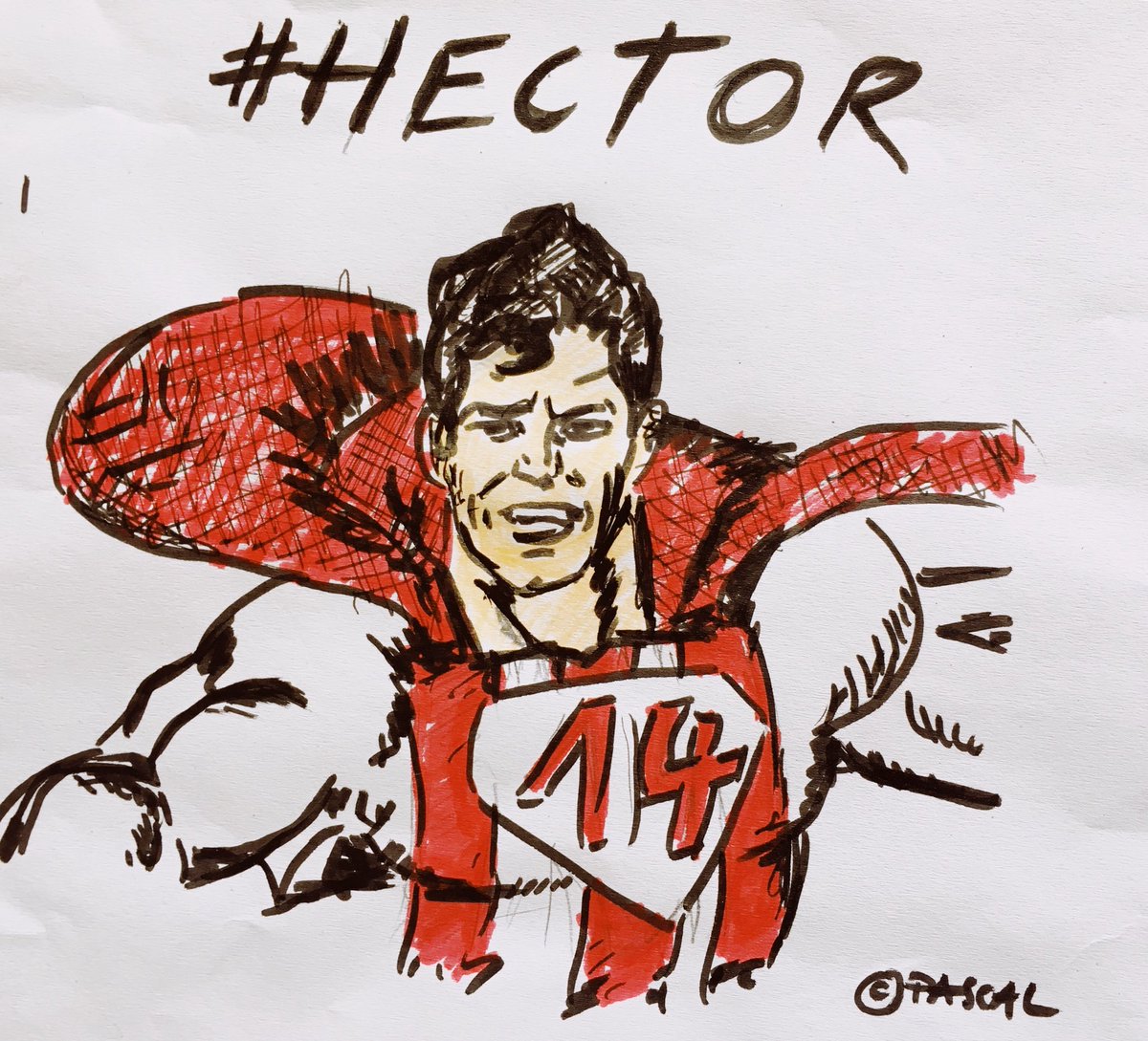Habe ich eigentlich heute schon gesagt, wie dolle lieb ich den <a href="/fckoeln/">1. FC Köln</a> Superheld Jonas #Hector habe? Ich habe ihm sogar ein Bild gemalt... #effzeh #durchetfueer