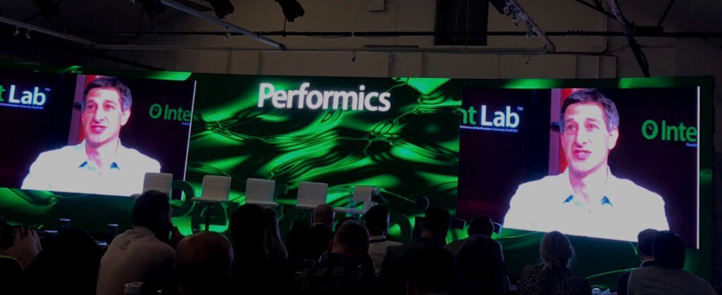 JoeReinstein's tweet photo. Talking about @performics @NorthwesternU @MedillSchool Intent Lab #DigitalSatisfactionIndex with @BurcuAgma and looking purple at @performics #Next20 EMEA London https://t.co/76csOyDl7j