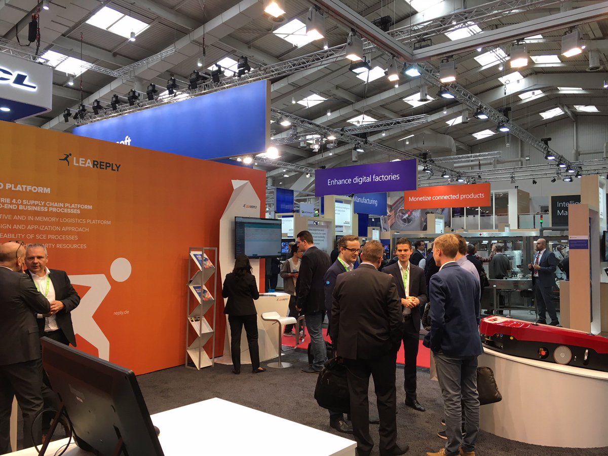 Reply_DE's tweet photo. #HannoverMesse: Wir freuen uns über weitere spannende Gespräche bei uns am Stand: Halle 7 - E31 #Industrie40 #ClickReply #LEAReply #PredictiveMaintenance #HM18 https://t.co/1COrPobFRR