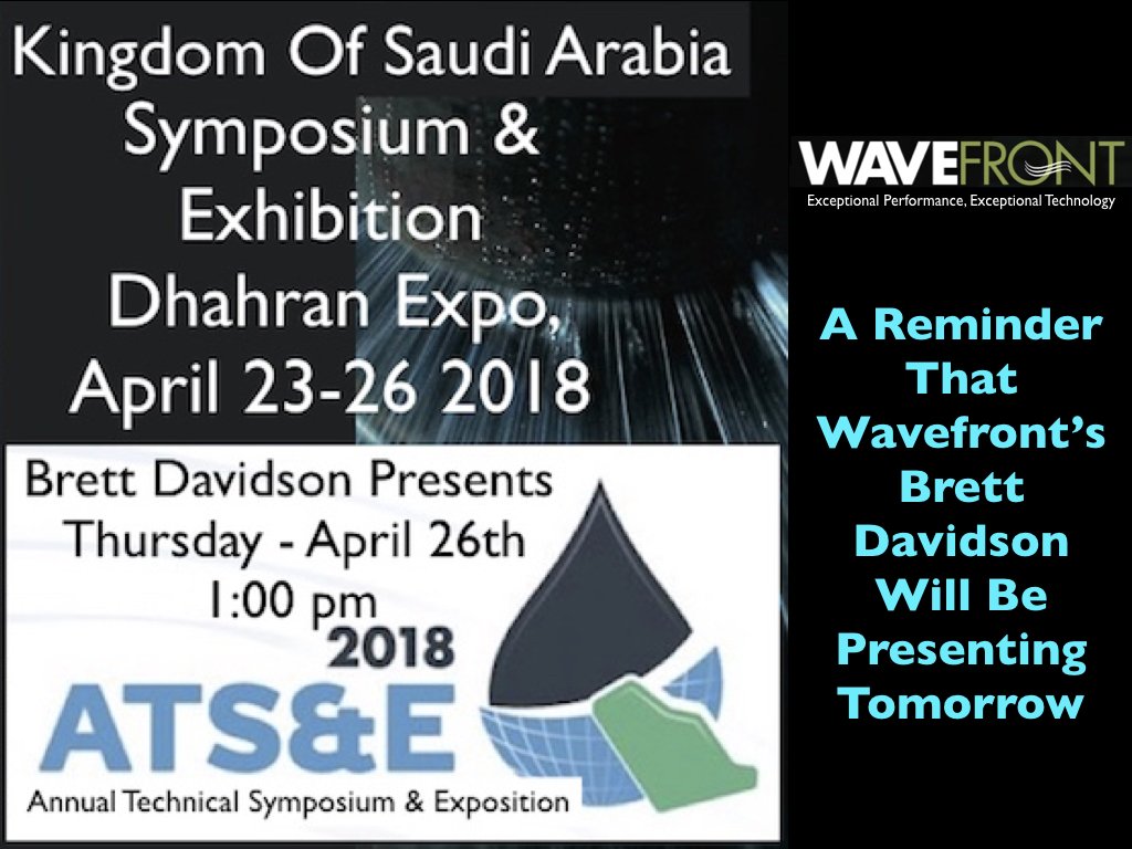 Wavefront_WEE's tweet photo. If you are attending ATS&amp;E this week in Saudi Arabia don't miss Wavefront's Brett Davidson. https://t.co/M1iYIPFppG