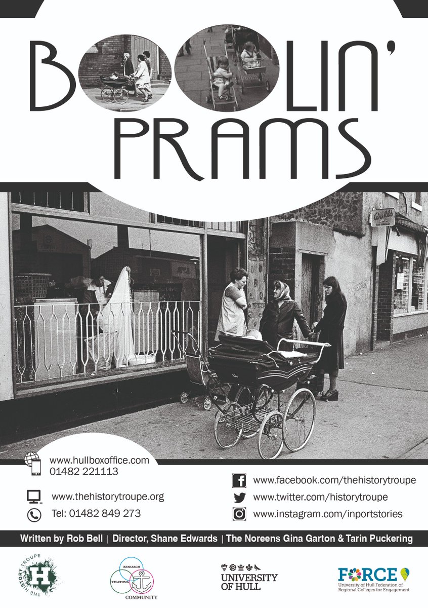 🎭 COMING UP 🎭
A Strange Death of Corsetry | Wednesday 2nd May | Newland School For Girls | 7:30pm
Boolin' Prams | Friday 11th May | <a href="/freedomcentrehu/">The Freedom Centre</a> | 7:00pm 
Echoes from The Threepenny Stand | Saturday 19th May | <a href="/WestHullARLFC/">West Hull ARLFC</a> | 7:30pm
🎟️<a href="/HullBoxOffice/">Hull Box Office</a>