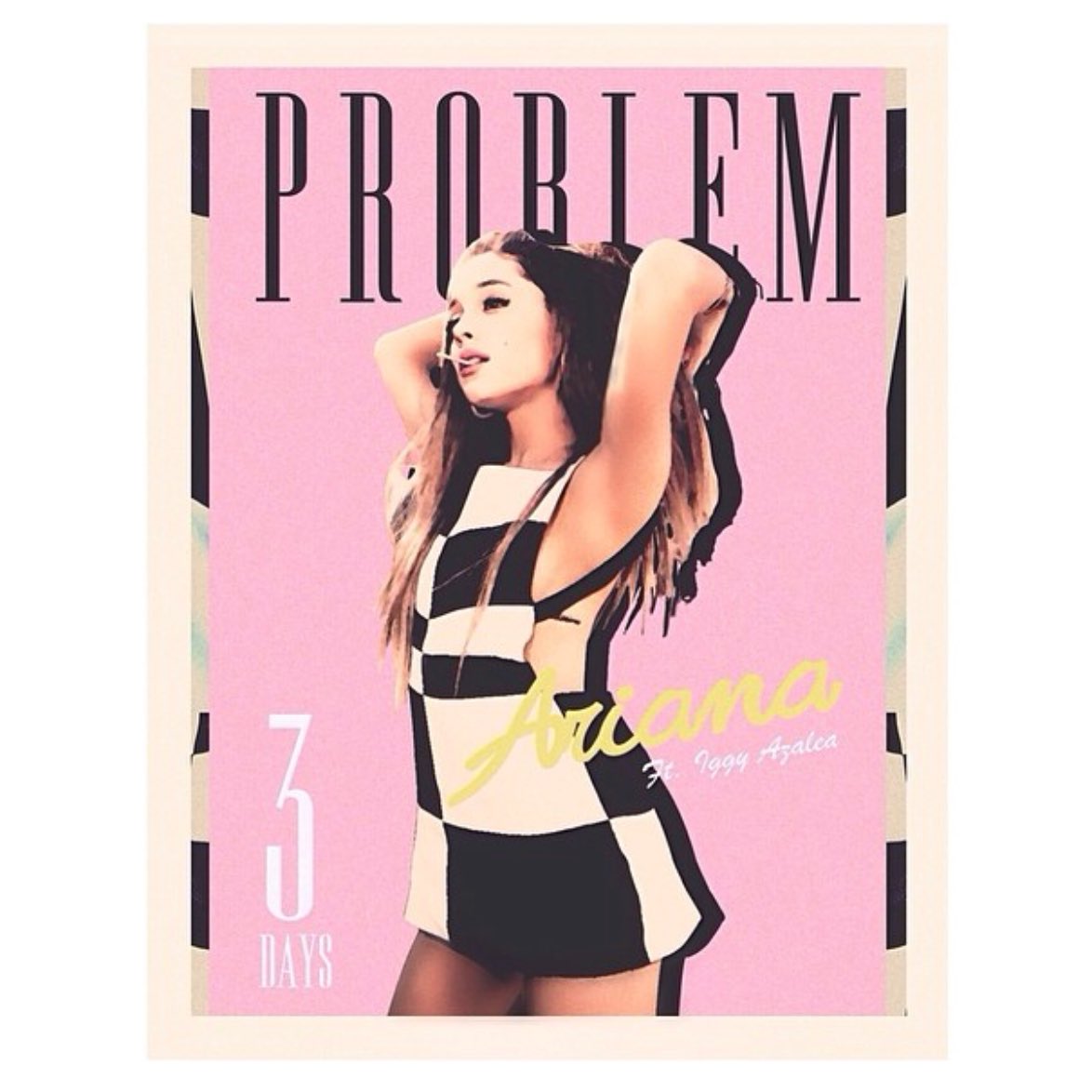 throwbackagb's tweet image. Ariana posted this to Instagram 4 years ago today with the caption ‘ #3DaysUntilProblem 👩💭📻📻’ (25th April 2014)