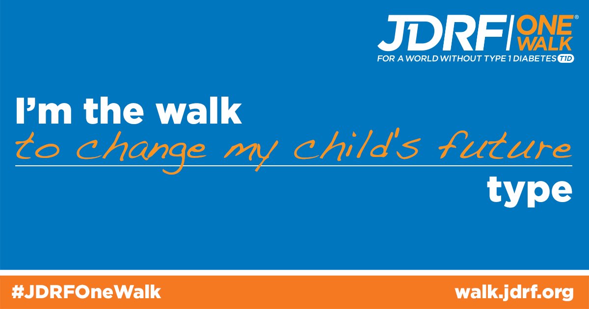JDRFwny's tweet photo. If you're a #T1D Parent participating in #JDRFOneWalk #Buffalo, retweet this image to show your friends &amp; family why you walk! https://t.co/8OqguDBW00