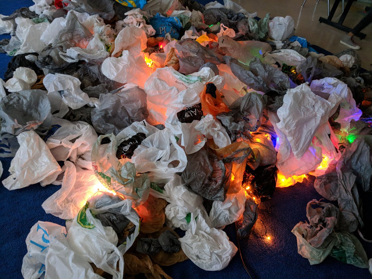 SandraCrum15's tweet photo. Way to go @ThorndalePS for accepting the #PlasticBagGrab challenge and helping to collect over 1200 single-use plastic bags! https://t.co/vfsFvjNjjK