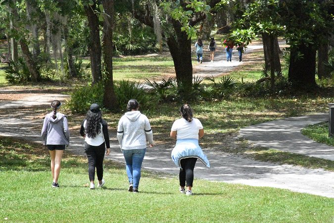 Forty-eight women said “Yes” to deepening their faith, discernment and learning about the lives of religious sisters at the Fiat – Let it be done! Retreat at San Pedro Spiritual Development Center.