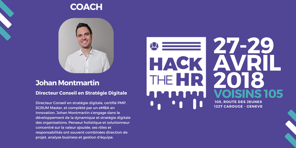 hackthehr_ch's tweet photo. Enfin, Johan Montmartin, directeur de conseil en stratégie digitale, vous accompagnera grâce à son expérience et expertise des nouvelles technologies et du monde du digital. #makeHRgreatagain #hackthehr #hrtech Encore quelques places disponibles ici : https://t.co/JjM0CO3c7x https://t.co/7y87X7EAbq