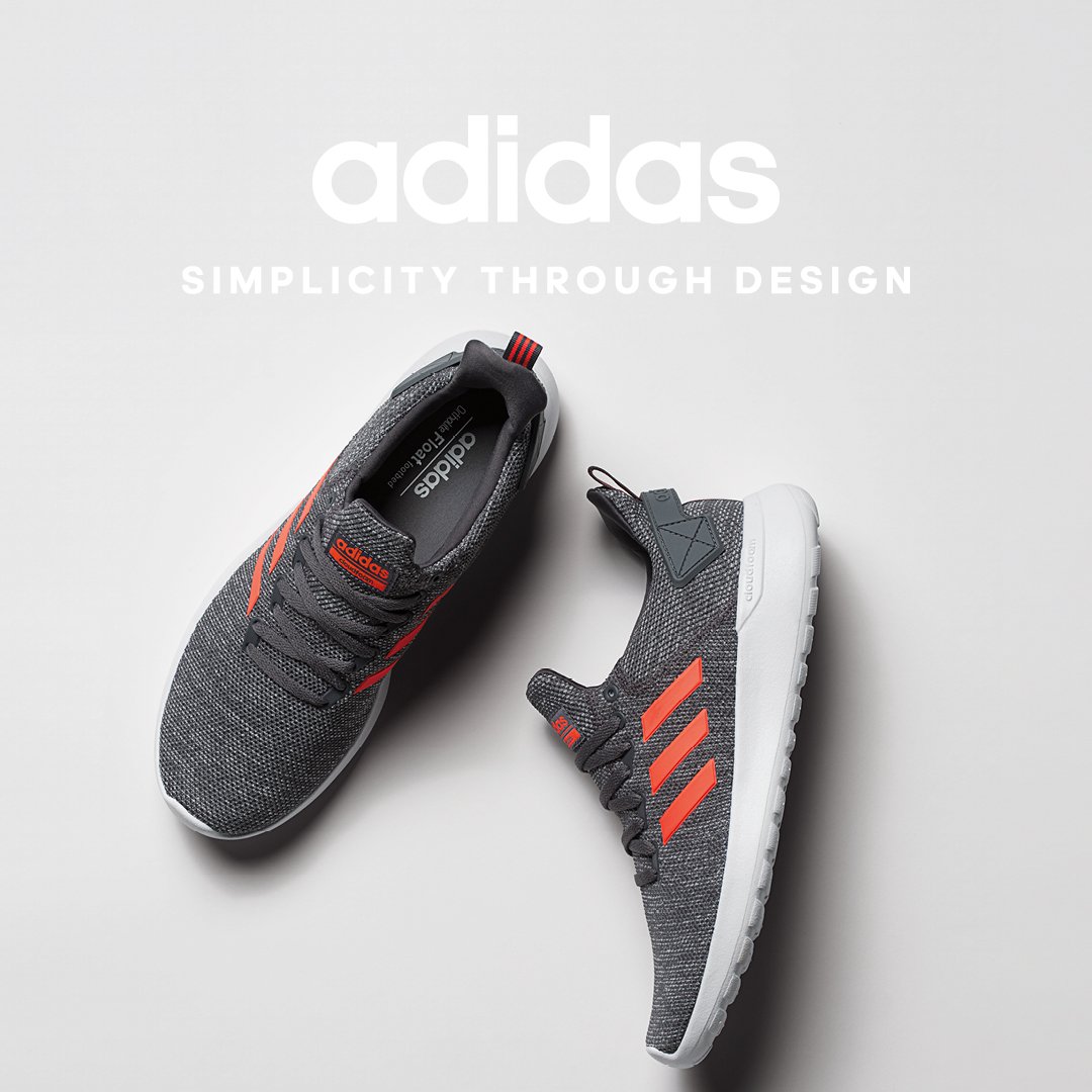 adidas cloudfoam grey orange