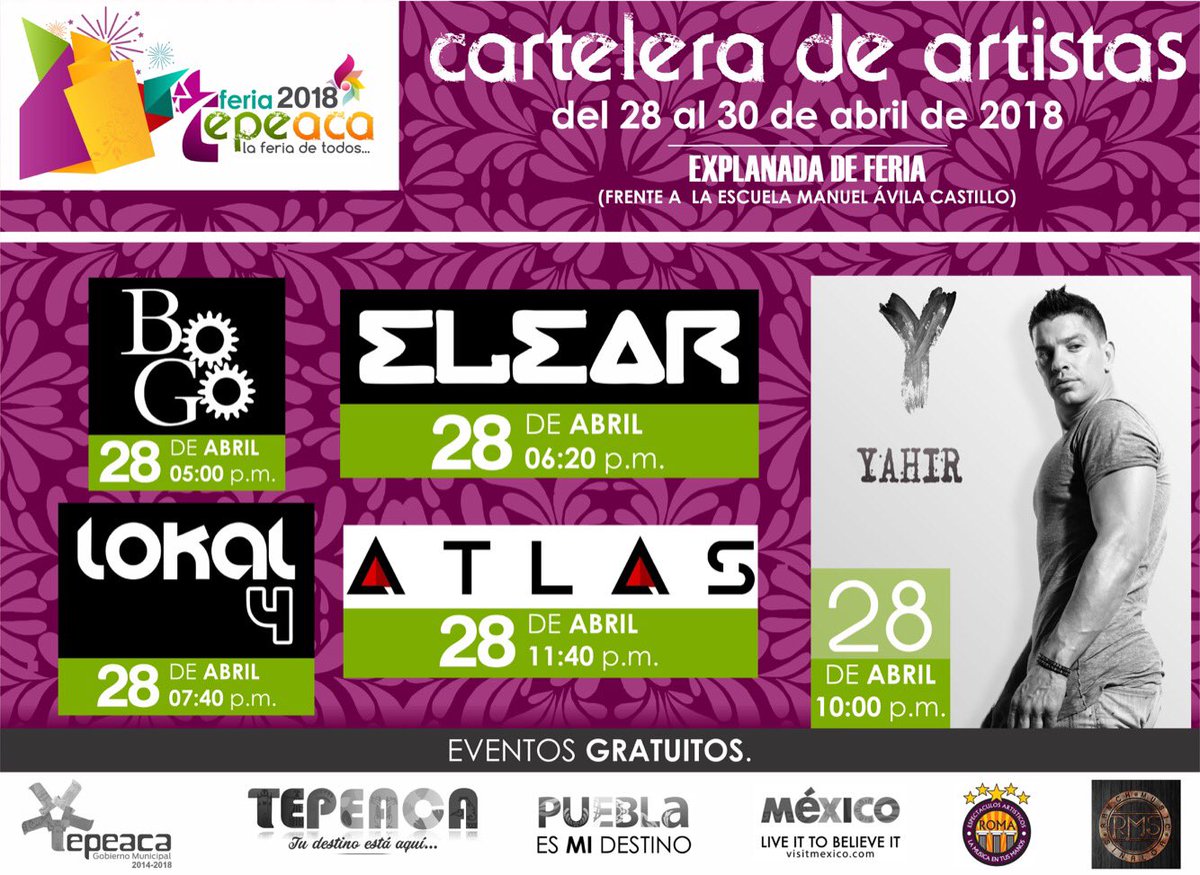 Turismotepeaca's tweet photo. Estamos listos para nuestra gran #FeriaTepeaca2018 los esperamos!!!🤩😱🎉🎡 @GobiernoTepeaca @jaimetpaka @MiRutaEsPuebla @EventosPoblanos @aquiespuebla @PeriodicEnfoque @alejandrohlimon @ExploraPuebla @NotidePuebla @ivimayett @RTrauwitz https://t.co/dRt7kyP81O