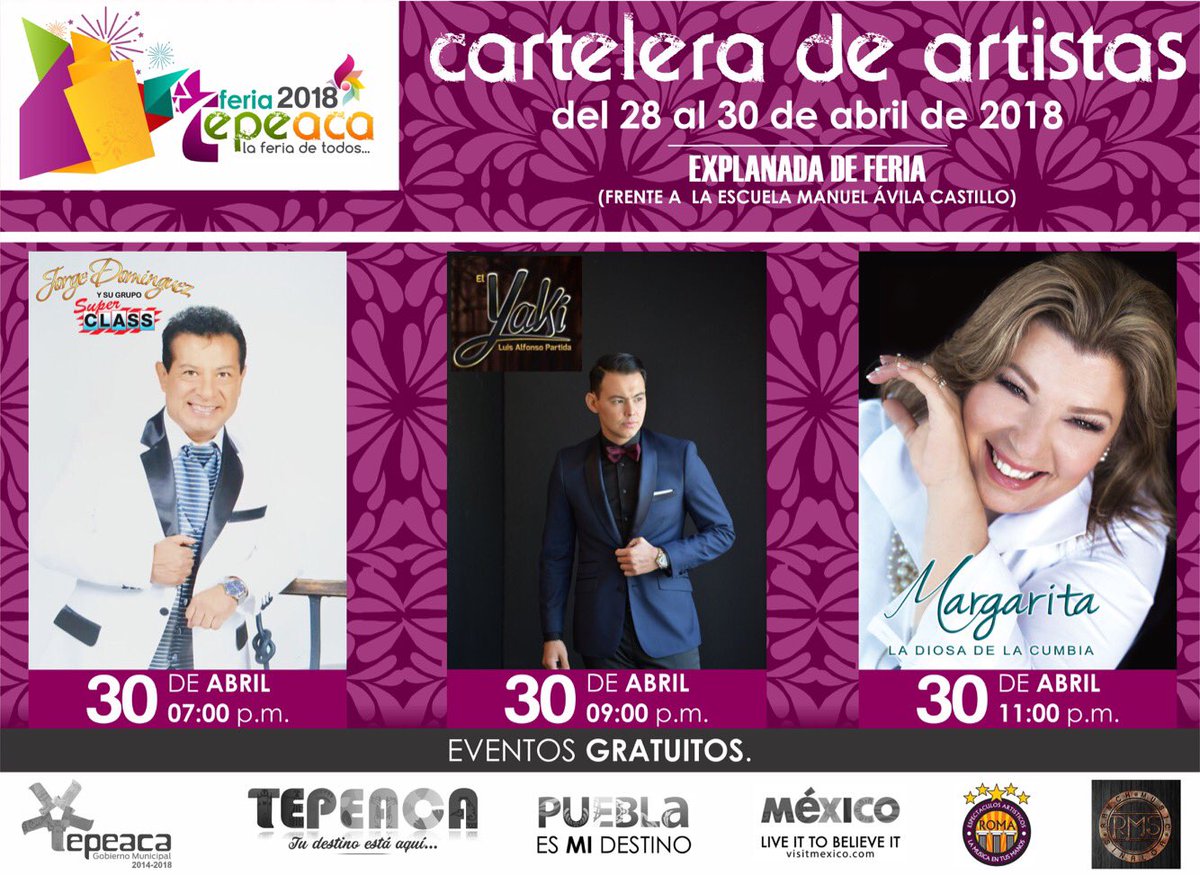 Turismotepeaca's tweet photo. Estamos listos para nuestra gran #FeriaTepeaca2018 los esperamos!!!🤩😱🎉🎡 @GobiernoTepeaca @jaimetpaka @MiRutaEsPuebla @EventosPoblanos @aquiespuebla @PeriodicEnfoque @alejandrohlimon @ExploraPuebla @NotidePuebla @ivimayett @RTrauwitz https://t.co/dRt7kyP81O