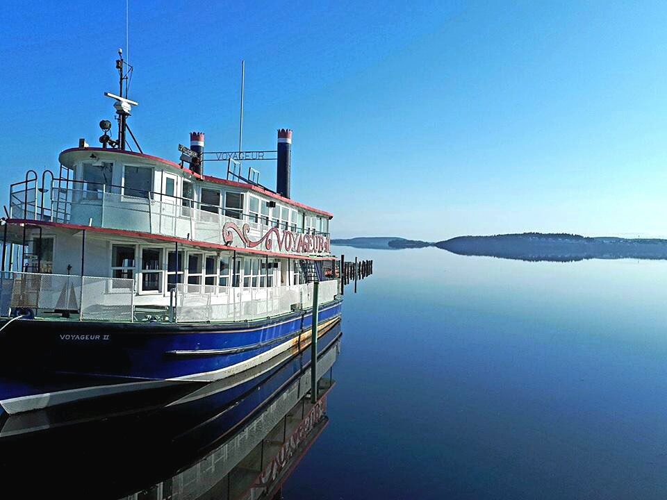 Here's a gorgeous shot of the Voyageur II courtesy of local shutterbug David Mitchell. Thanks for sharing it with us! #saintjohn #saintjohnmarina