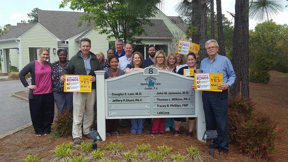 Yes4MooreBonds's tweet photo. Dr. Lam @ Pinehurst Family Care Center:“Our staff at Pinehurst Family Care is proud to join so many other Moore County businesses in strongly supporting a "Yes" vote on both bond issues on the May 8 ballot and don't forget early voting is underway until May 5.”
#YESforMoore https://t.co/K5sLYTT8CU