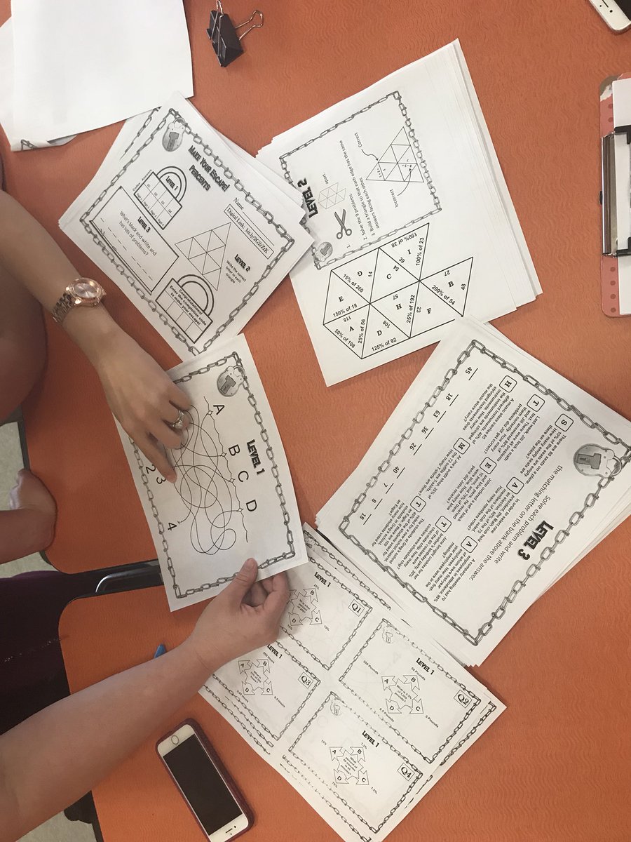 jmw1770's tweet photo. @hubbardtylerisd 6th grade Ss escaped the Cafeteria using their math skills and strategies! #flexiblegrouping #teamteaching #engagingreview @Sarahaggie08 https://t.co/4UD2TAvZ7G