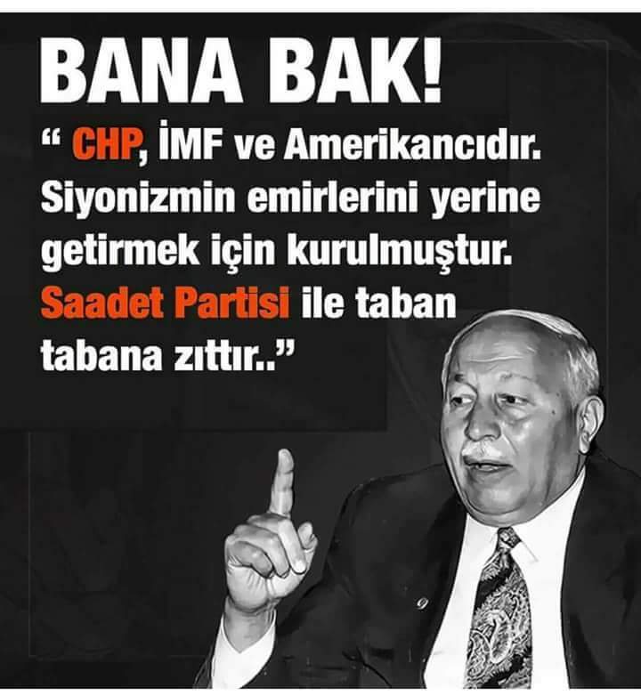 Hocanın izinden gittiğini sanan Saadetçiler size gelsin...
_____
👇
Kurt karın doyurmak için
Köpekliğe razı olmaz!!

 -Alparslan Türkeş-

#AbdullahGülCHPyeİHANETTİR
#GülYokHükmündedir