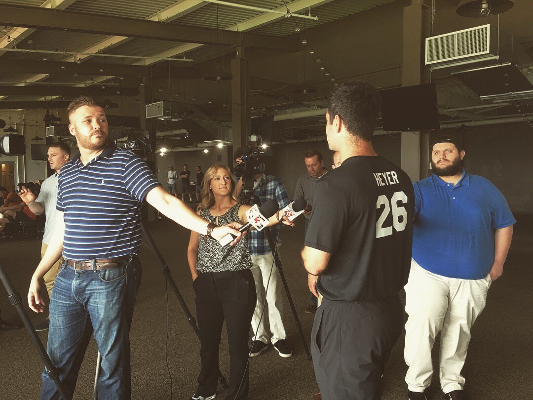 SIMiners's tweet photo. #SpringTraining2018 is about to begin! Today we held player orientation and media day. First exhibition games are on Friday. Who’s excited for Opening Night, now just 16 days away? #ALLin #PickaxeCounty https://t.co/qsu5xMEwCL