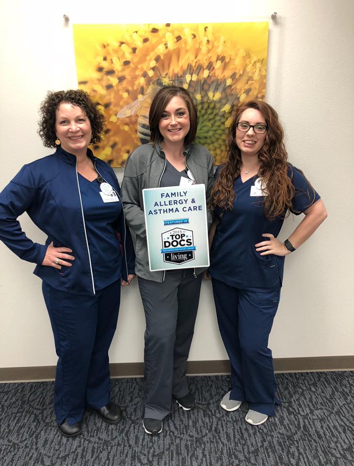 AllergyAsthma's tweet photo. It is an honor to be named one of the 2018 Top Docs in Living Magazine! Visit the website to learn more about our board-certified allergists. https://t.co/RT7GHDuCk7 #allergists #allergyshots #allergydrops #allergies #weloveourpatients #topdocs #allergist #allergists https://t.co/5V1aPQmvz4