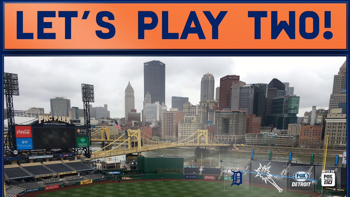 FanDuelSN_DET's tweet photo. It’s an Ernie Banks Special! Game 1 of #Tigers/Pirates starts NOW on FOX Sports Detroit & #FSGO. Tune in, gang! ⚾️📺📱#DoubleHeaderWednesday https://t.co/57KORVSbZz
