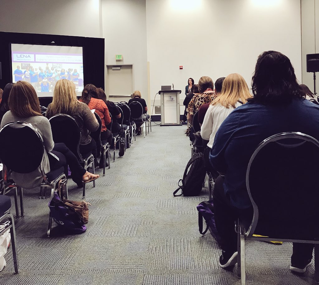 cstaffordlrf's tweet photo. Looking forward to hearing @tracimartinLENA present on what we’ve learned about #parentengagement at @LENAEarlyTalk! #NHSA18 #HeadStart #parentshavethepower https://t.co/rqFNSeNNMi