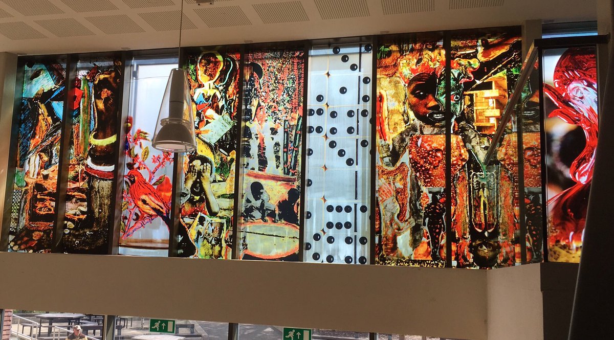BeckArtsConnect's tweet photo. My walk into the office is never dull @mac_birmingham #Art #exhibition #RaphaelAlbert #Blackisbeautiful #WednesdayInspiration https://t.co/KZnkrAGhjO