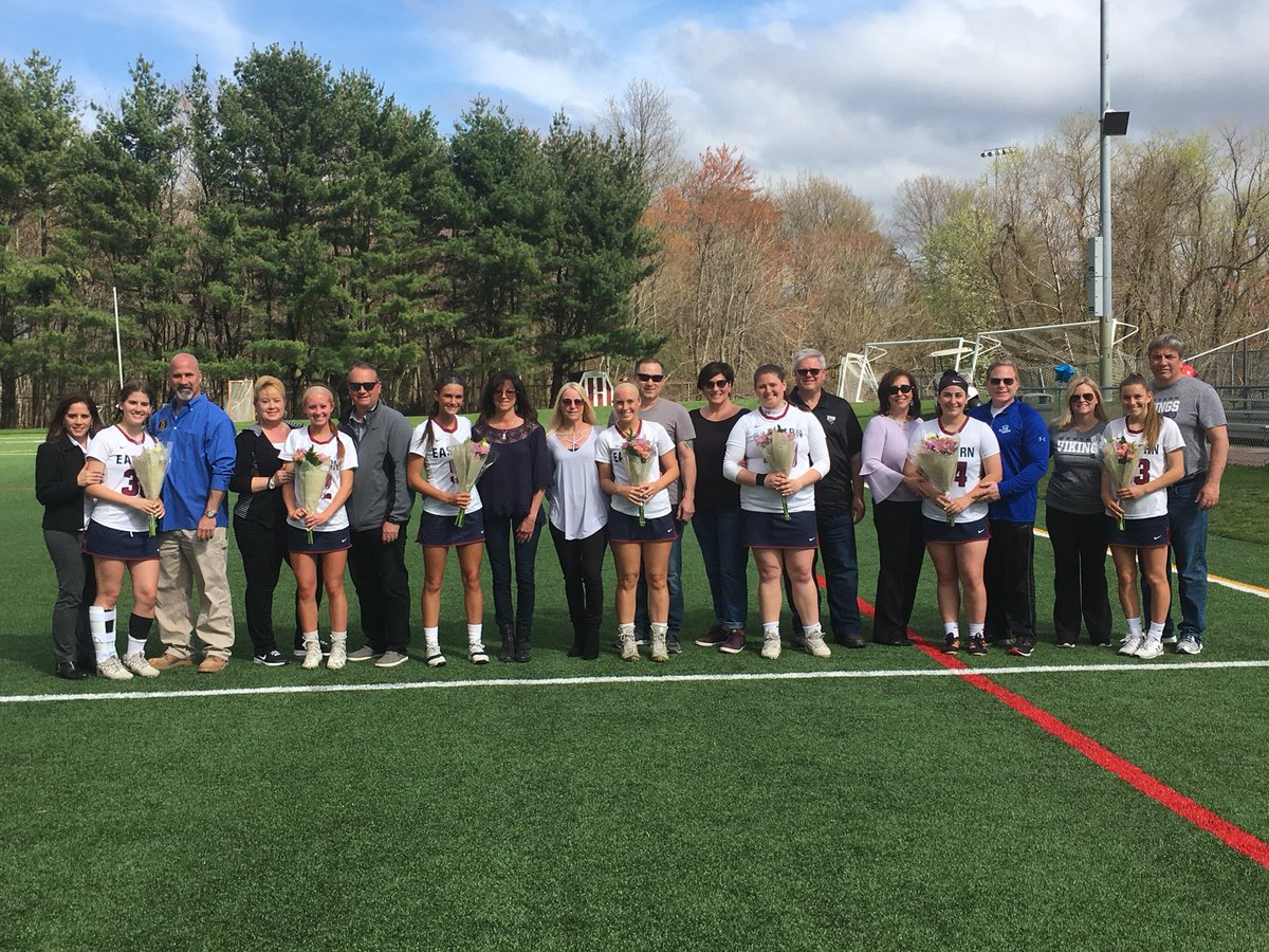 easternviking's tweet photo. Senior Day for @easternglax. Congrats to our seniors. We are proud of you. Thank you parents for your support of Eastern Athletics. https://t.co/bfw5CN4NLM