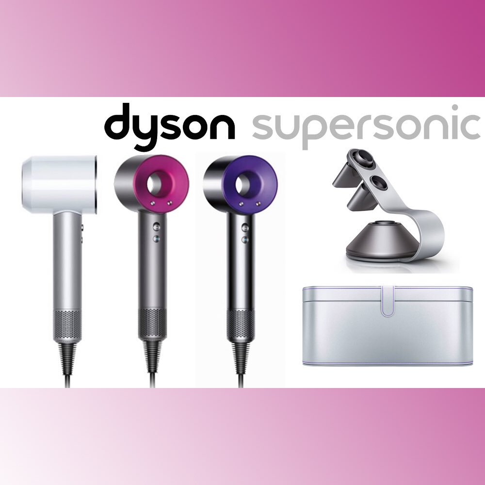 DysonOnTSC's tweet photo. We’re bringing you our latest and greatest technology this weekend on @ShopTSC! Check out the Supersonic with an exclusive bundle including the space-saving stand and platinum travel case. https://t.co/BOQ7J2Ez9K