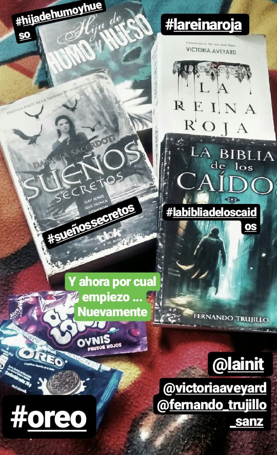 MundoChecho's tweet photo. Con cual comienzo nuevamente de mis #sagas #fav #hijadehumoyhueso #lareinaroja #labibliadeloscaidos #sueñossecretos 📚 https://t.co/lK8zwKW2bg