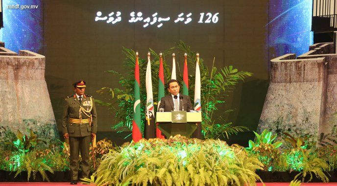 MNDF_mv's tweet photo. 126 Vana Sifainge Dhuvahuge Khaassa Jalsa Baavvaifi #MNDF126
https://t.co/eW4jV4UD9i … https://t.co/qtX6rx22z1