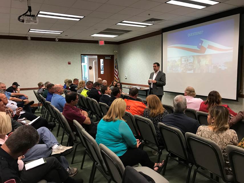 Over 50 in attendance to hear <a href="/TxSWIC/">Texas SWIC</a> provide Public Safety Broadband updates at the West Central Texas COG in Abilene today. Great turnout! <a href="/wctcog/">West Central TX COG</a>