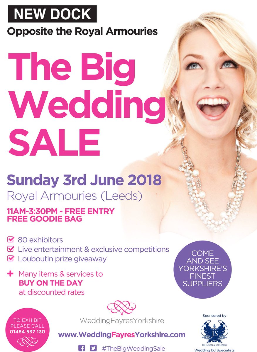 Did you hear about the am ow.ly/d/7z4P azing BIG wedding sale <a href="/RoyalArmouries/">Royal Armouries Conference & Events</a> New dock 3 June will you walk away with the #Louboutins ow.ly/ktMR30jFRuV #weddinghour